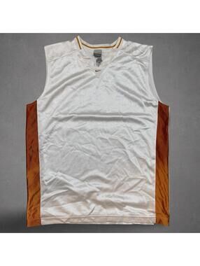 Nike White Orange Blank Basketball Jersey Size XL NWT